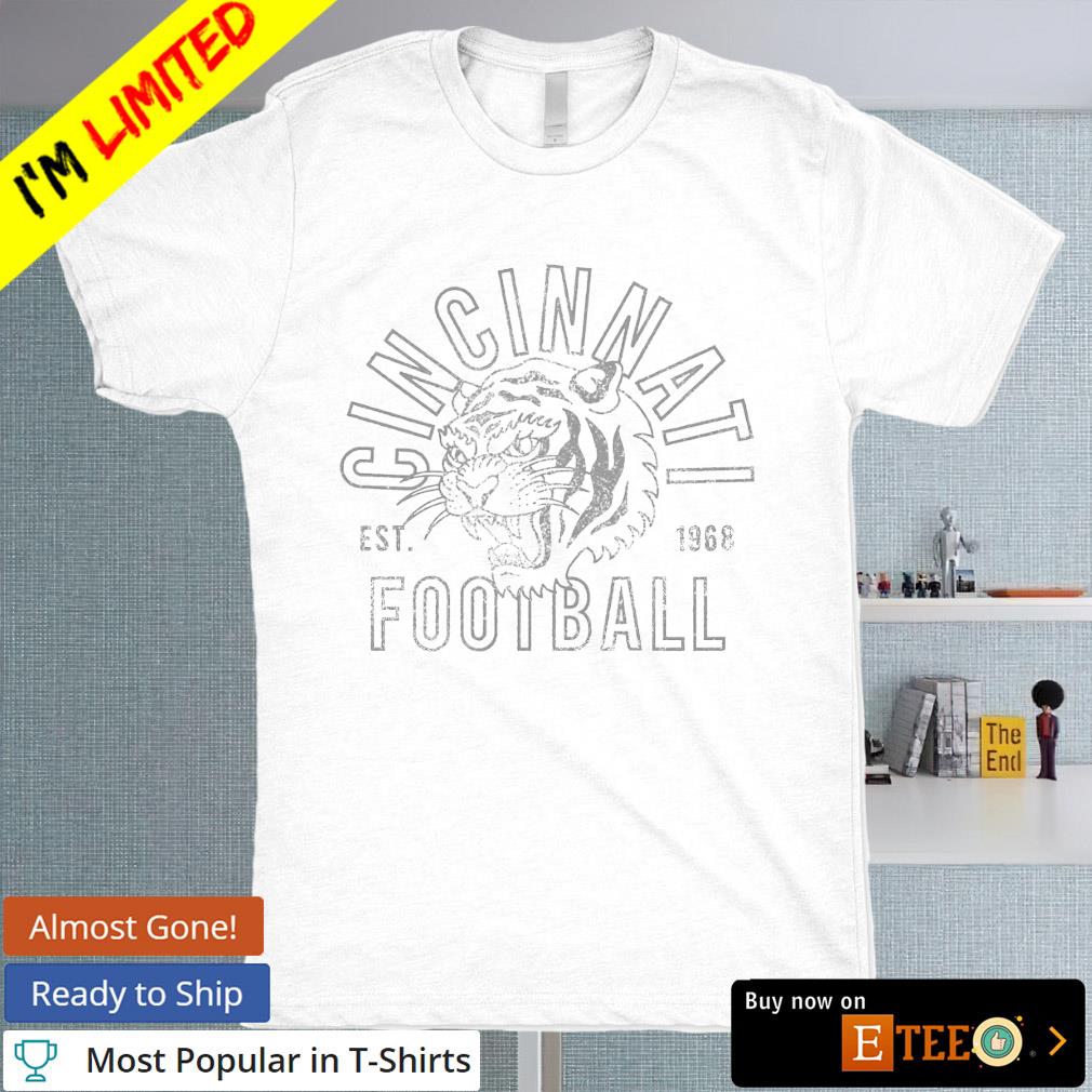 Cincinnati football established 1968 shirt