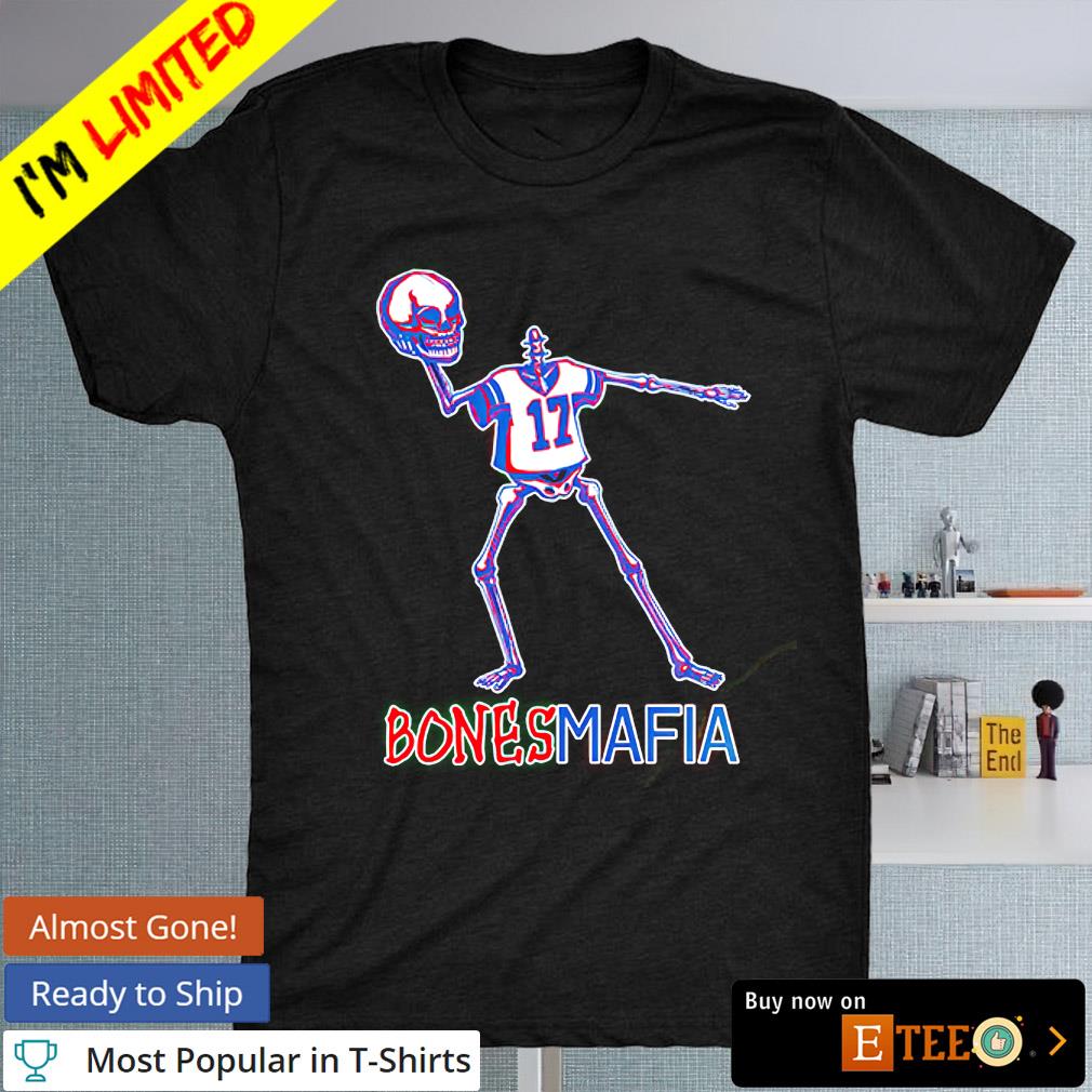 Josh Allen skeleton Bones Mafia Buffalo Bills shirt