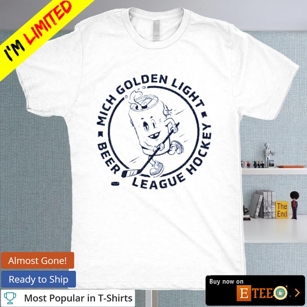 Mich golden beer league hockey shirt