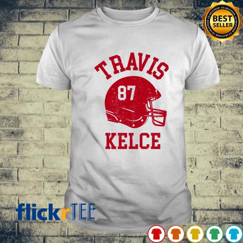 Travis Kelce 87 helmet shirt