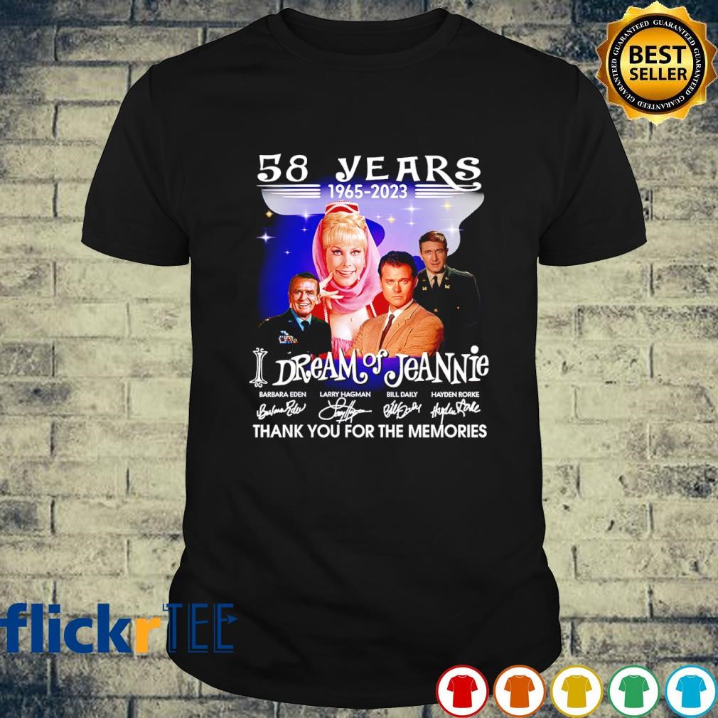 I Dream of Jeannie 58 years thank you for the memories signatures shirt