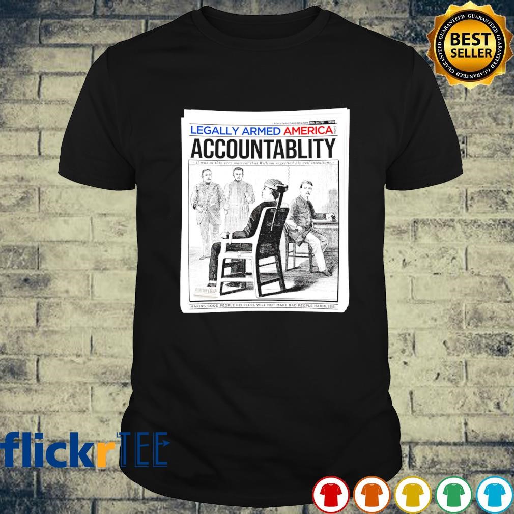 Electric Chair Accountability shirt