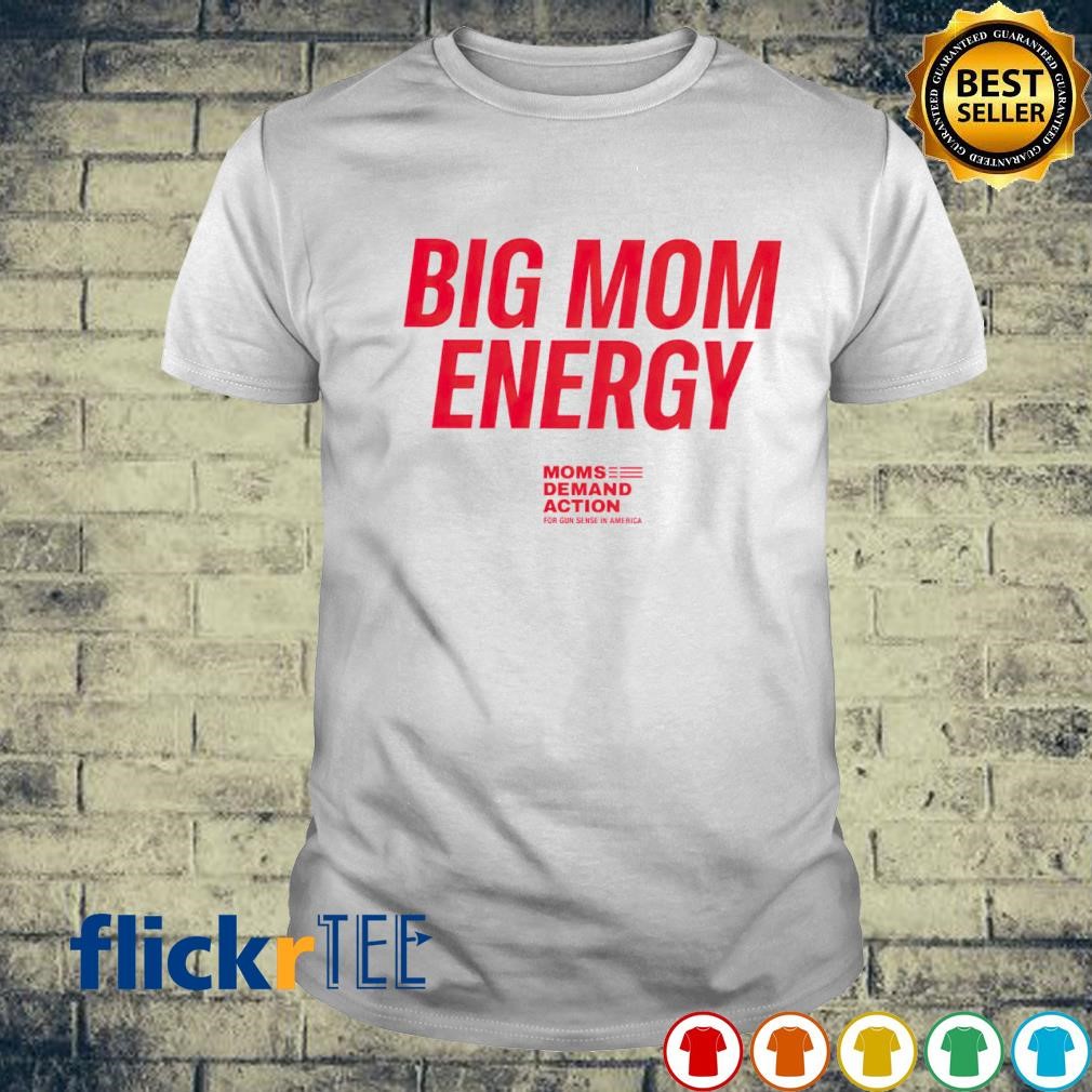 Shannon Watts wearing Big Mom Energy shirt